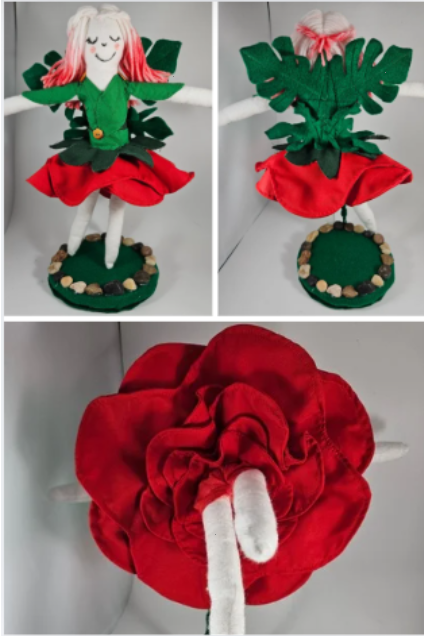 Red Rose fairy of Petal Hollow dolls
